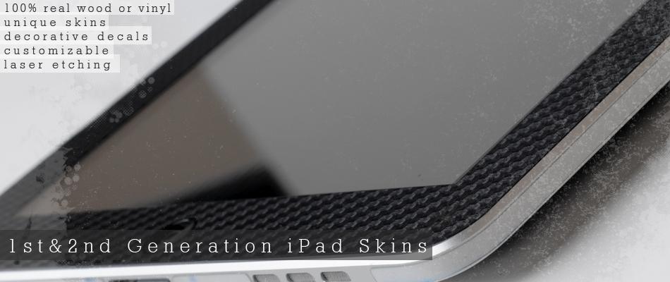 ipad wood and carbon fiber skins