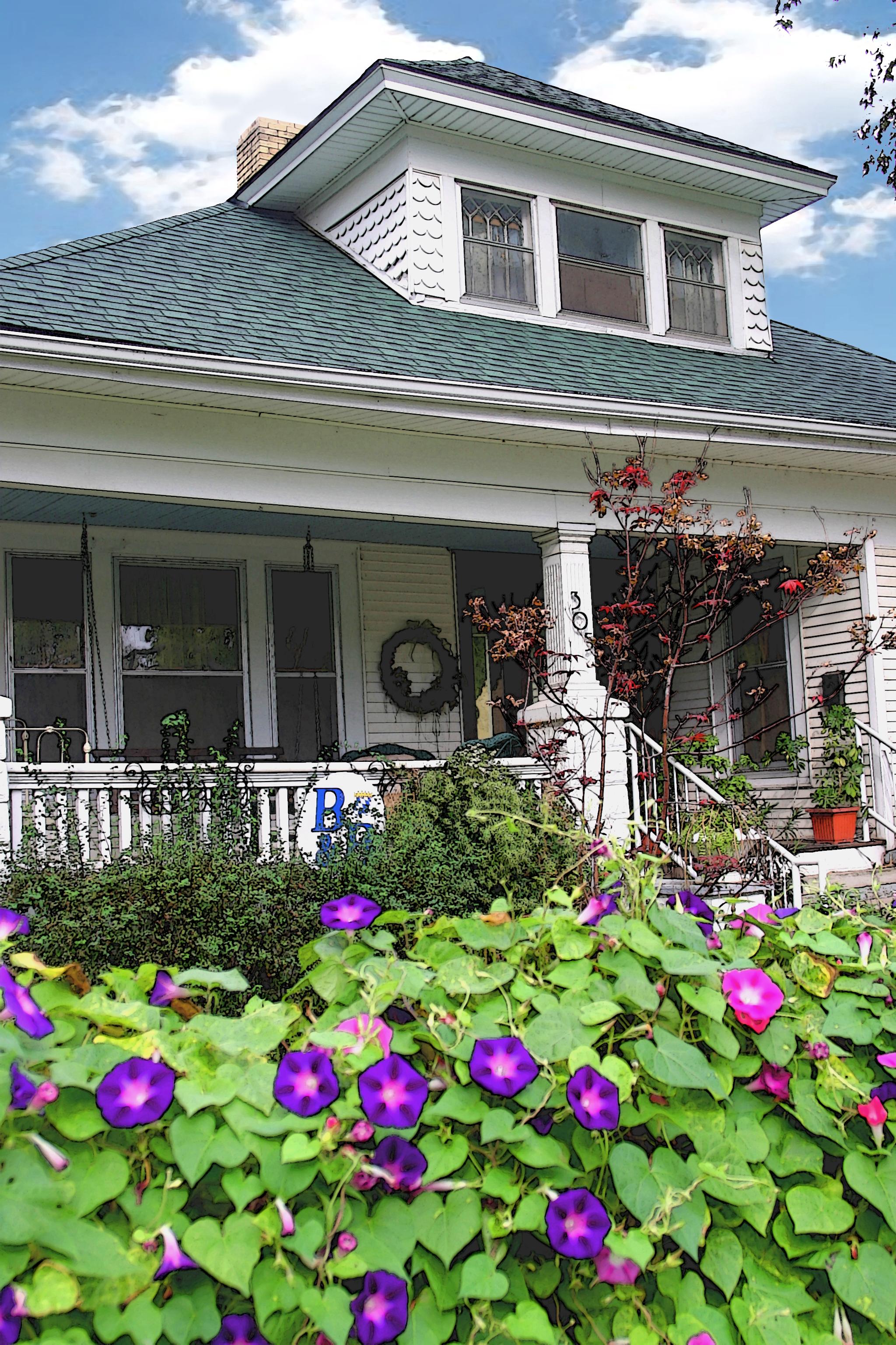 Cottage garden at Delano Bed and Breakfast