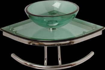 Rensup corner glass sink