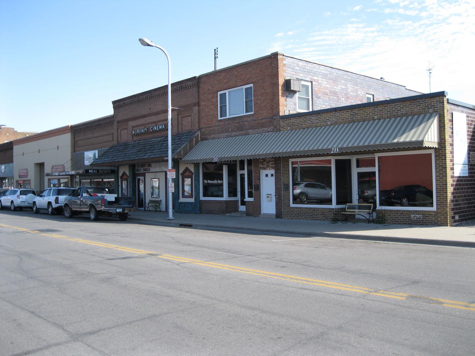 Street side view of the Paynesville Press