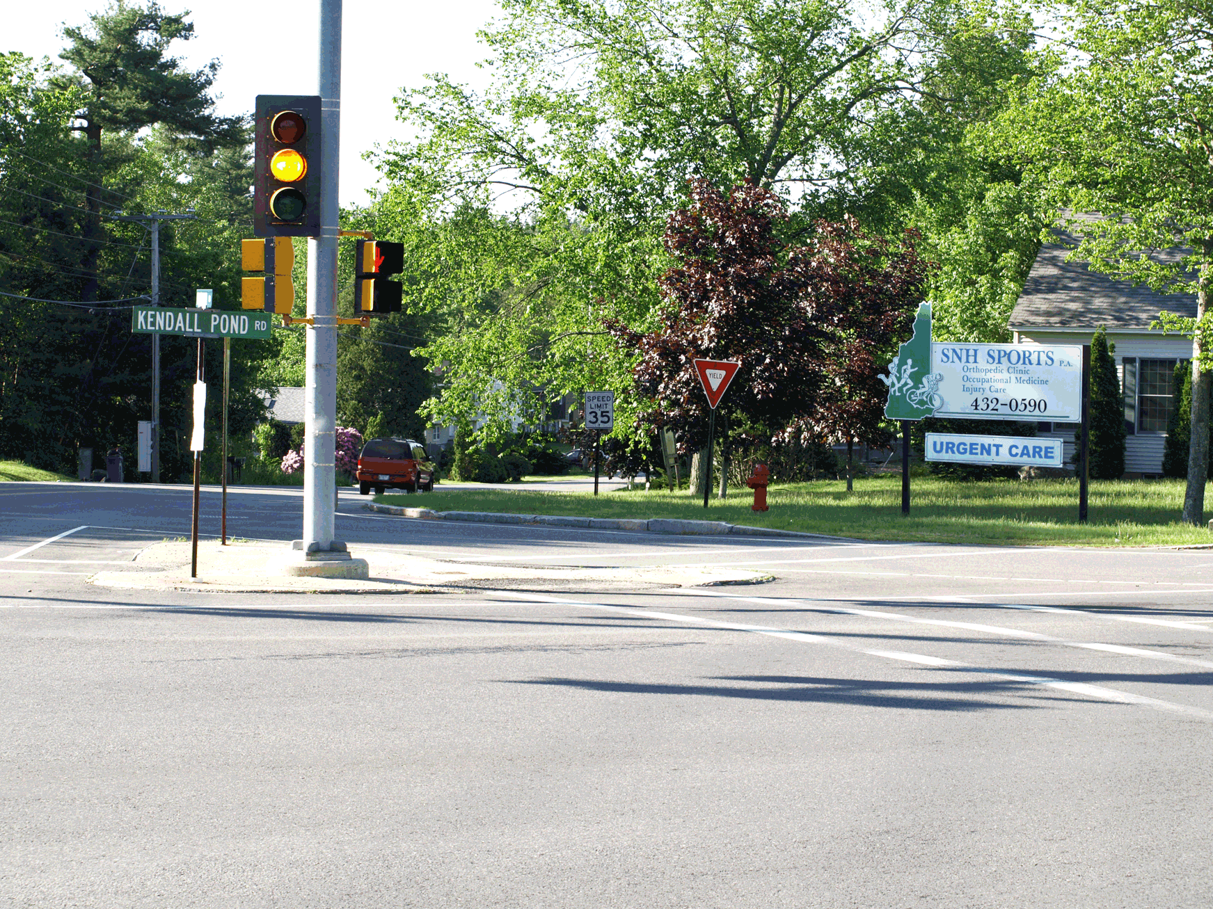 View from Kendall Pond Rd & Birch St. (rt. 28)