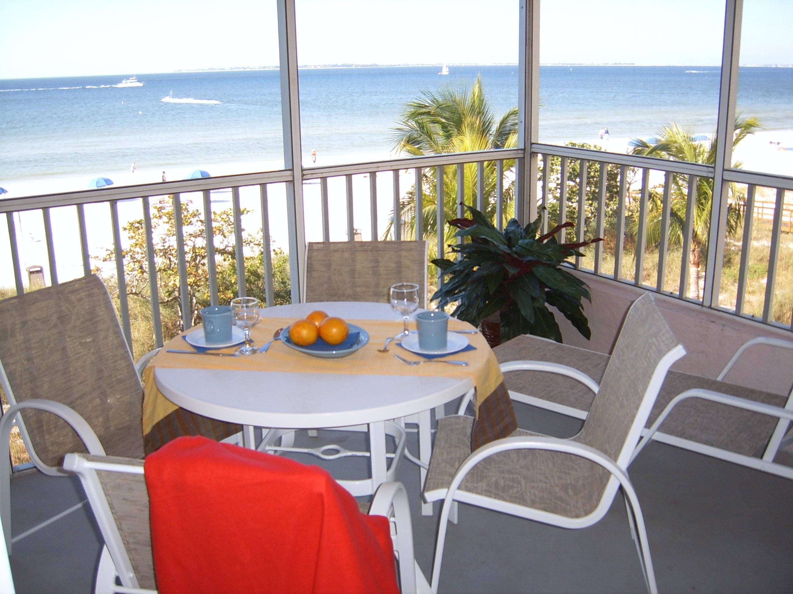 Beach Front Screened Patio