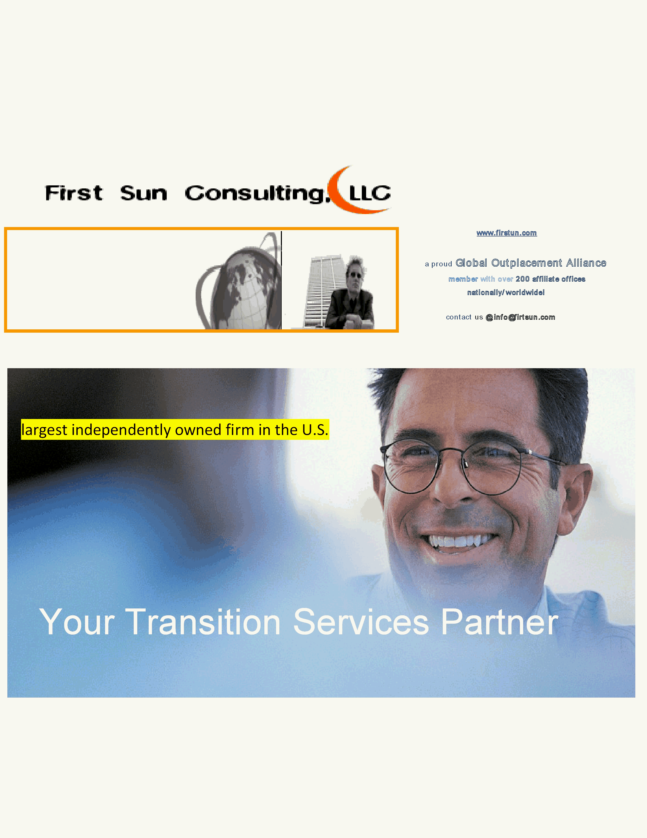 First Sun Consulting, LLC - Outplacment Services