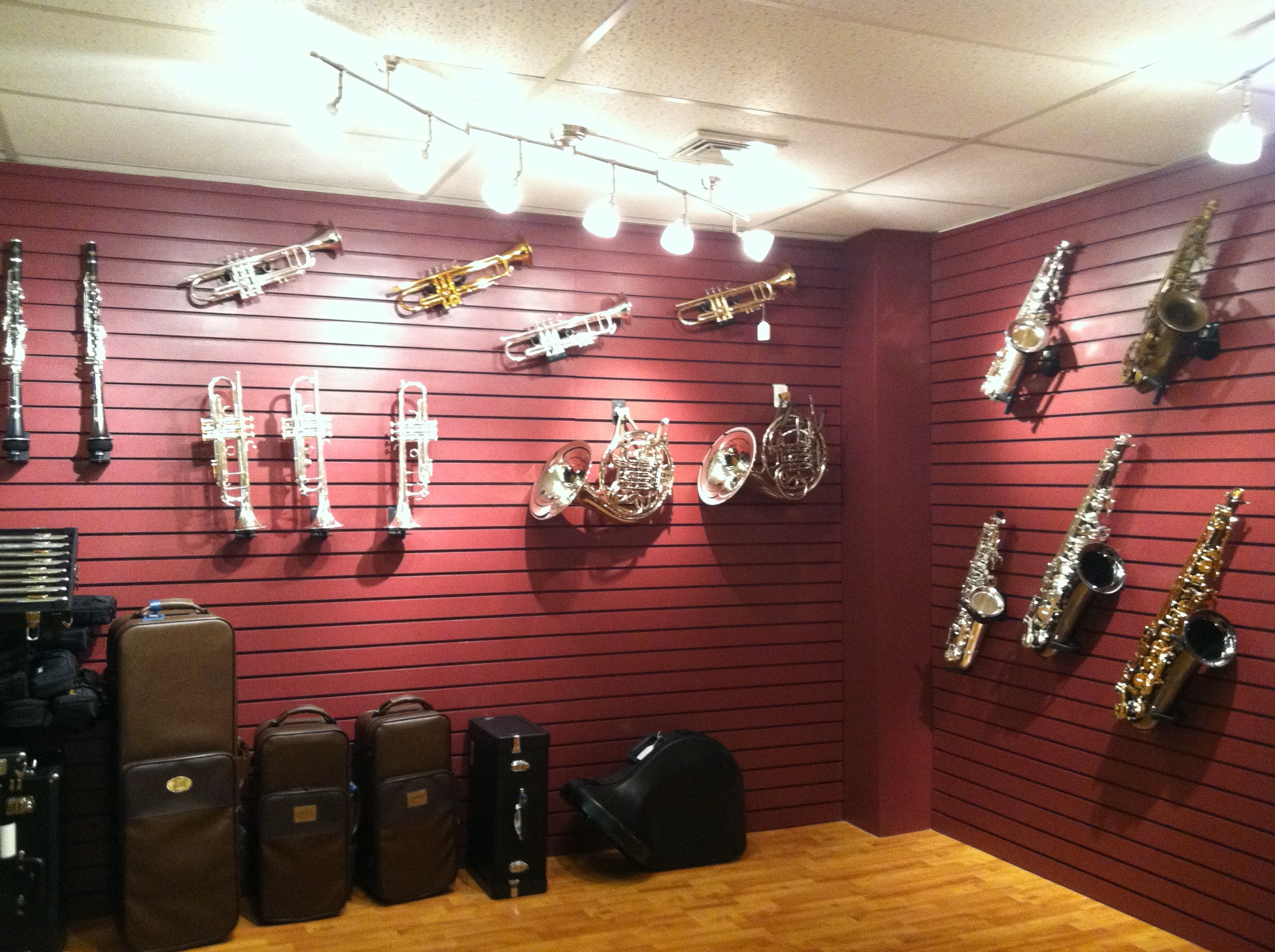 Brass and Woodwind Instruments Showroom