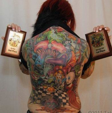 Award winning back piece by Big Ern