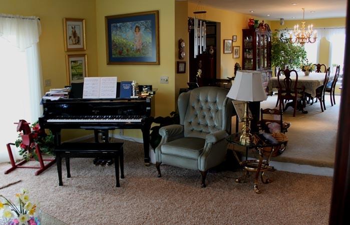 Play the grand piano or catch an improptu concert by Dana or Tatiana.