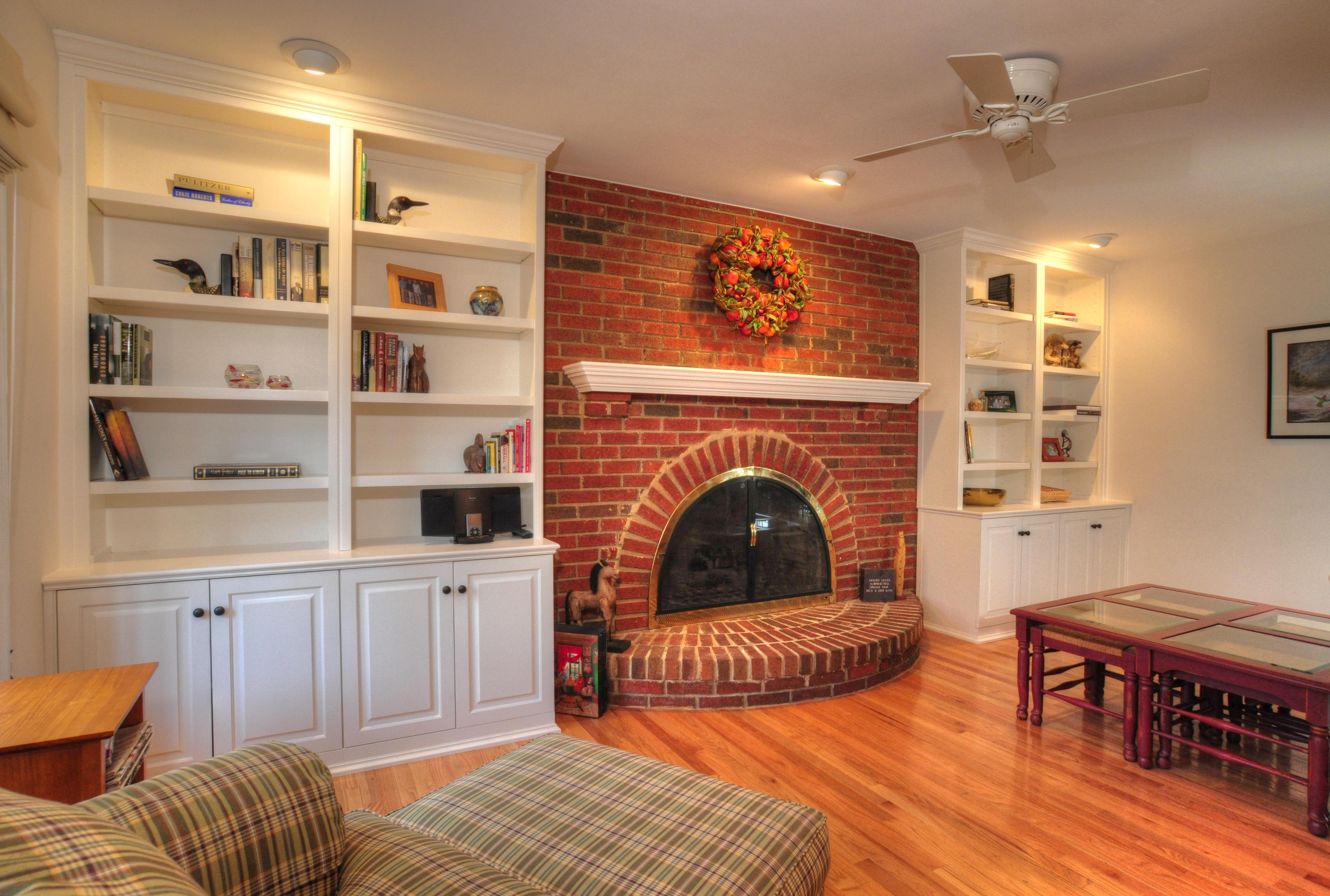 Bookcases and Fireplace Cabinets