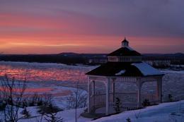 Hermann Hill Riverbluff Cottage View in February