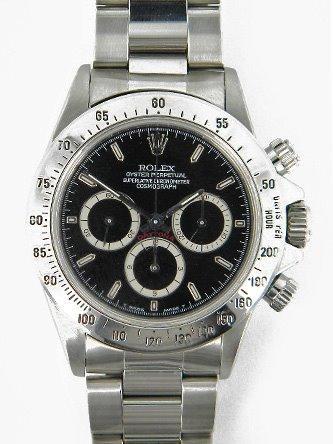 Stainess Steel - Black Dial - Rolex Daytona - ROLEX is a trademark of ROLEX USA. Boston Watch and Clock Repairis not an authorized ROLEX dealer.