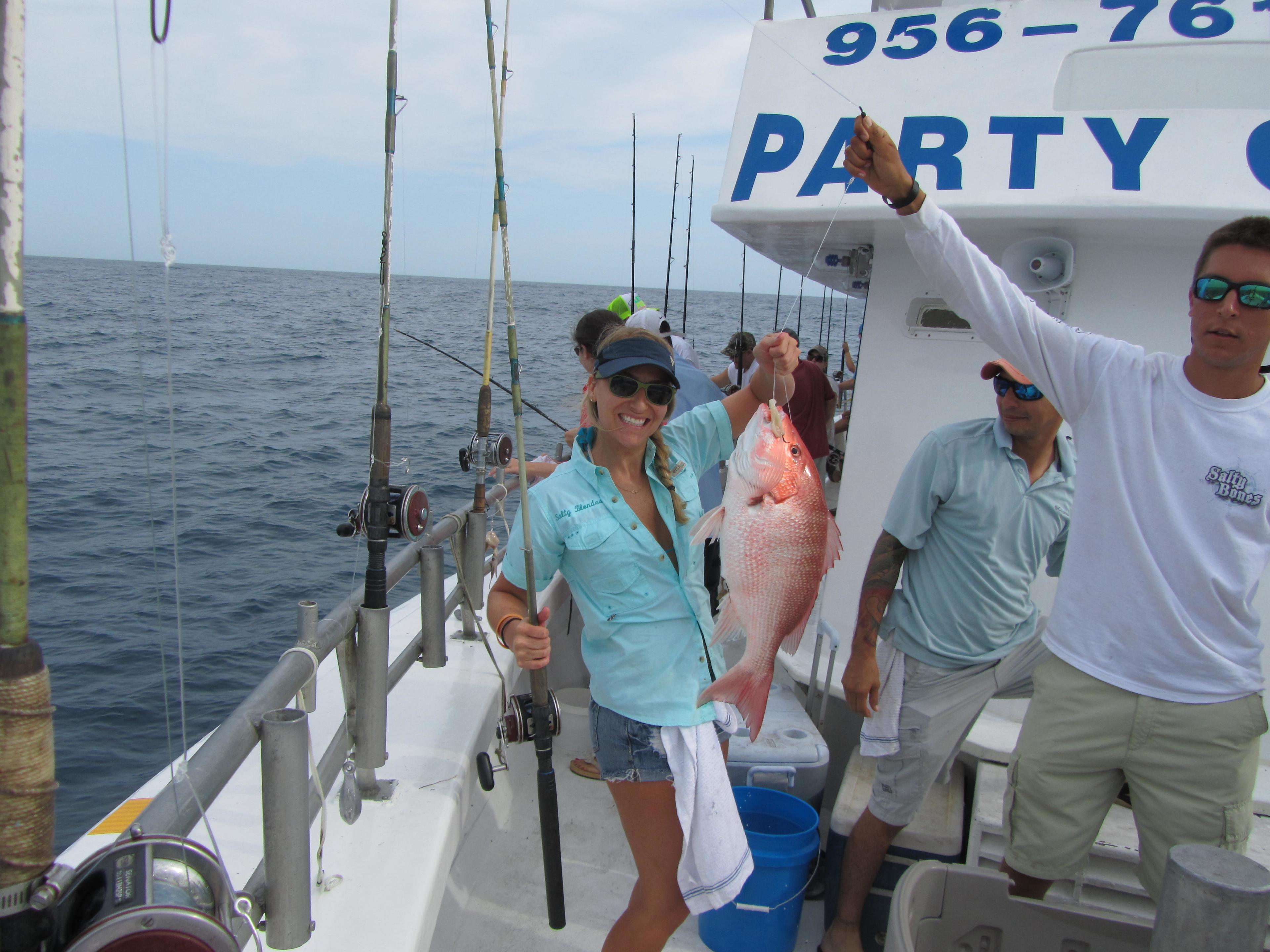 Red Snapper is our SPECIALTY... caught aboard the Murphy's Law.