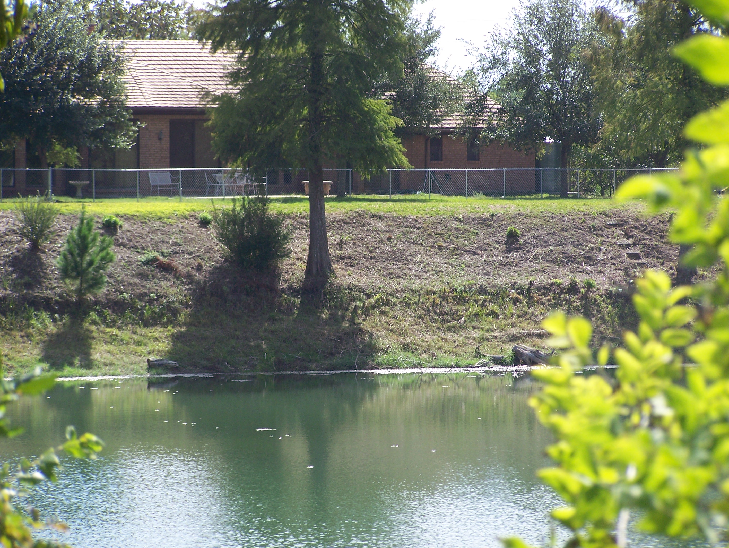 Back of house and lake