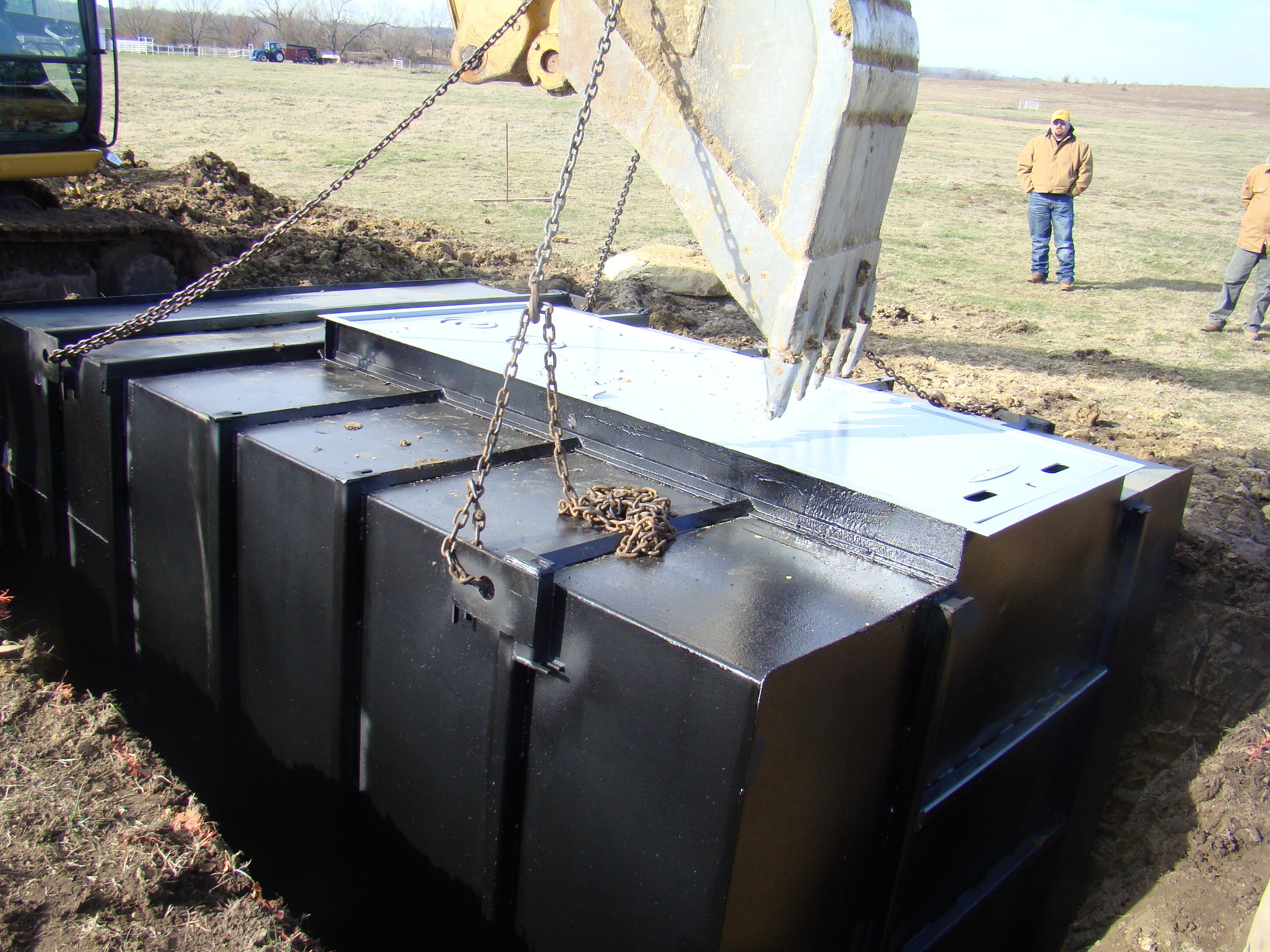 Customized storm shelter for the Okemah Water District