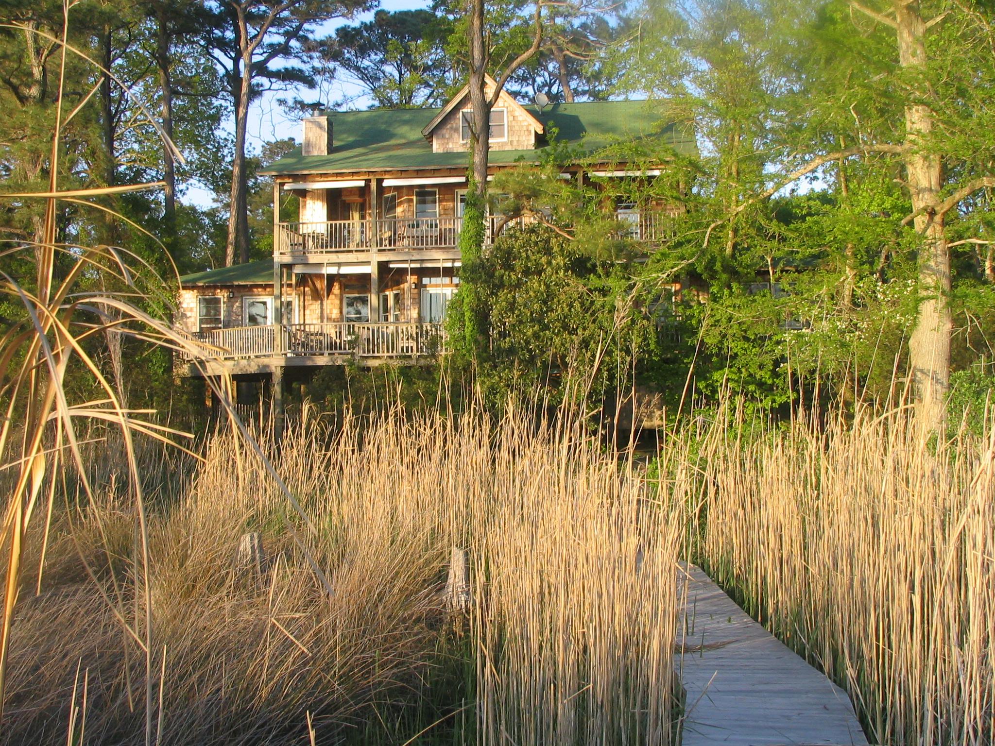 The Inn viewed from the sound shore