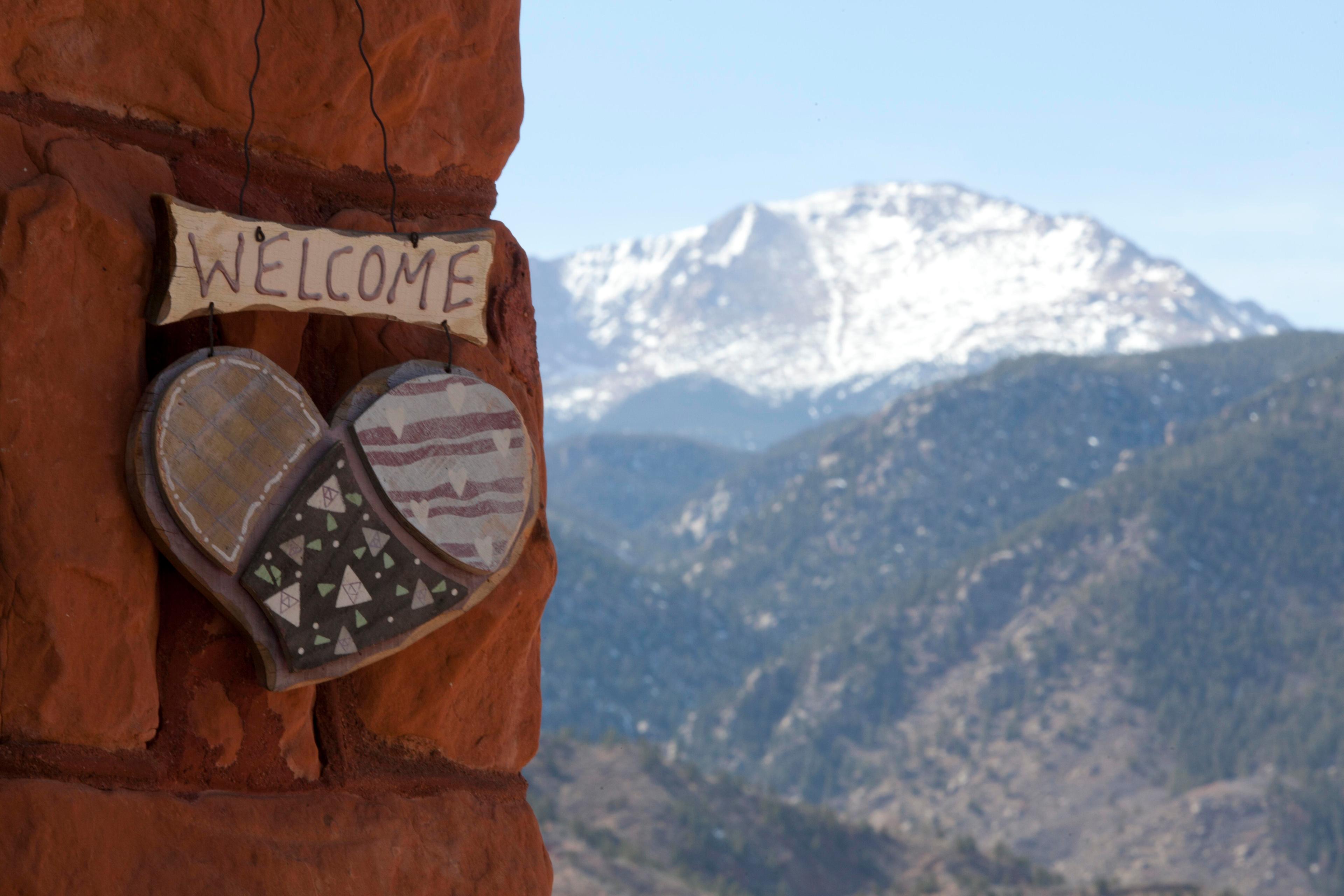 Red Crags view of Pikes Peak