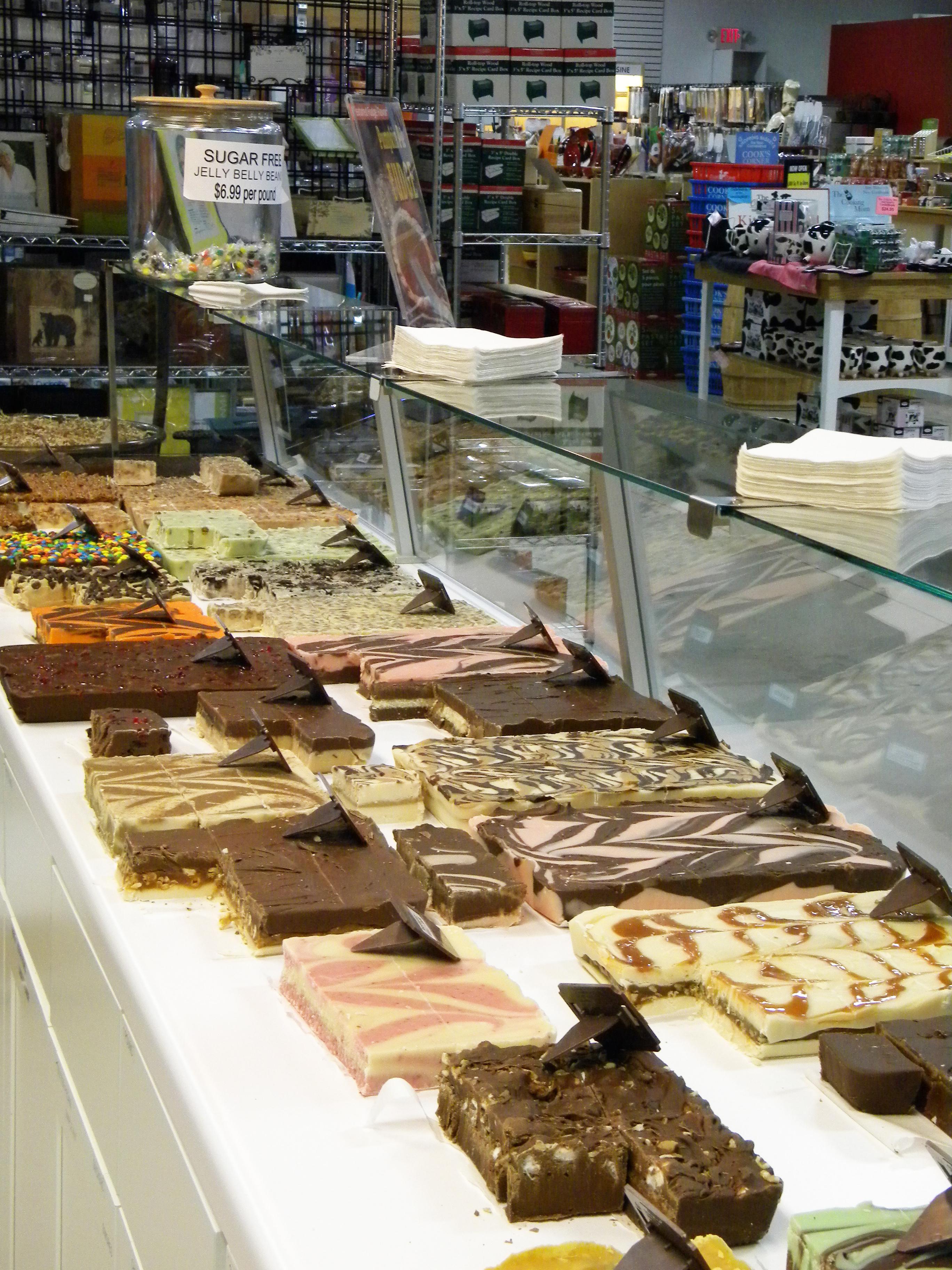 Delicious Homemade Fudge in our Fudge Shoppe