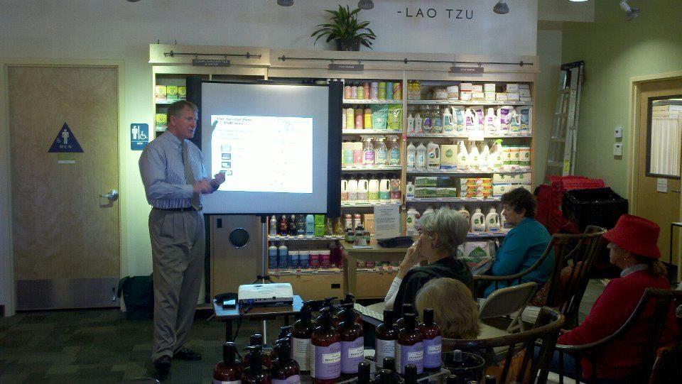 Dr. Monahan speaking at Pharmaca