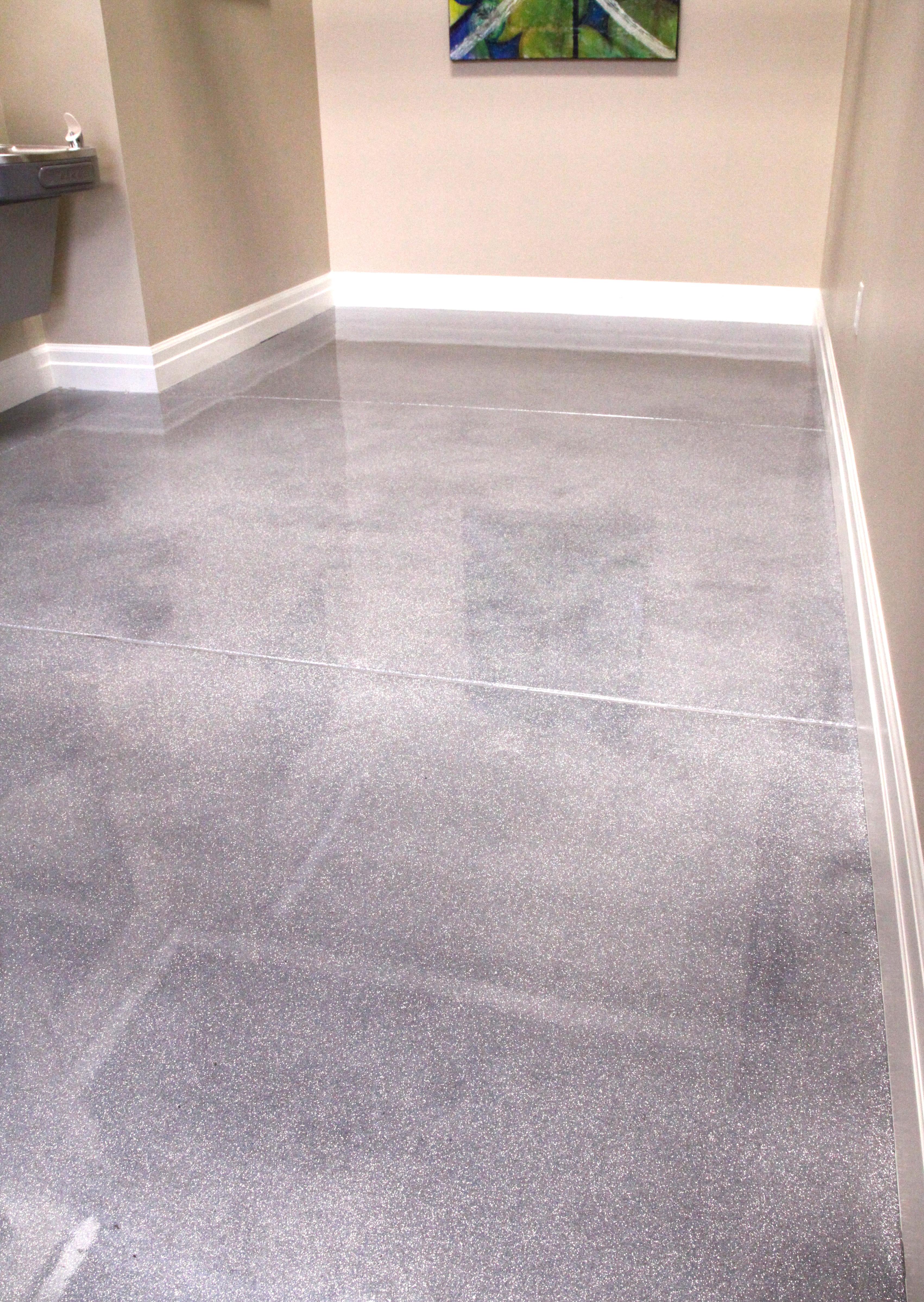 Silver Diamond Quartz Floor on our Showrrom