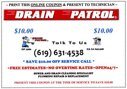 Plumber Chula Vista Coupon 1