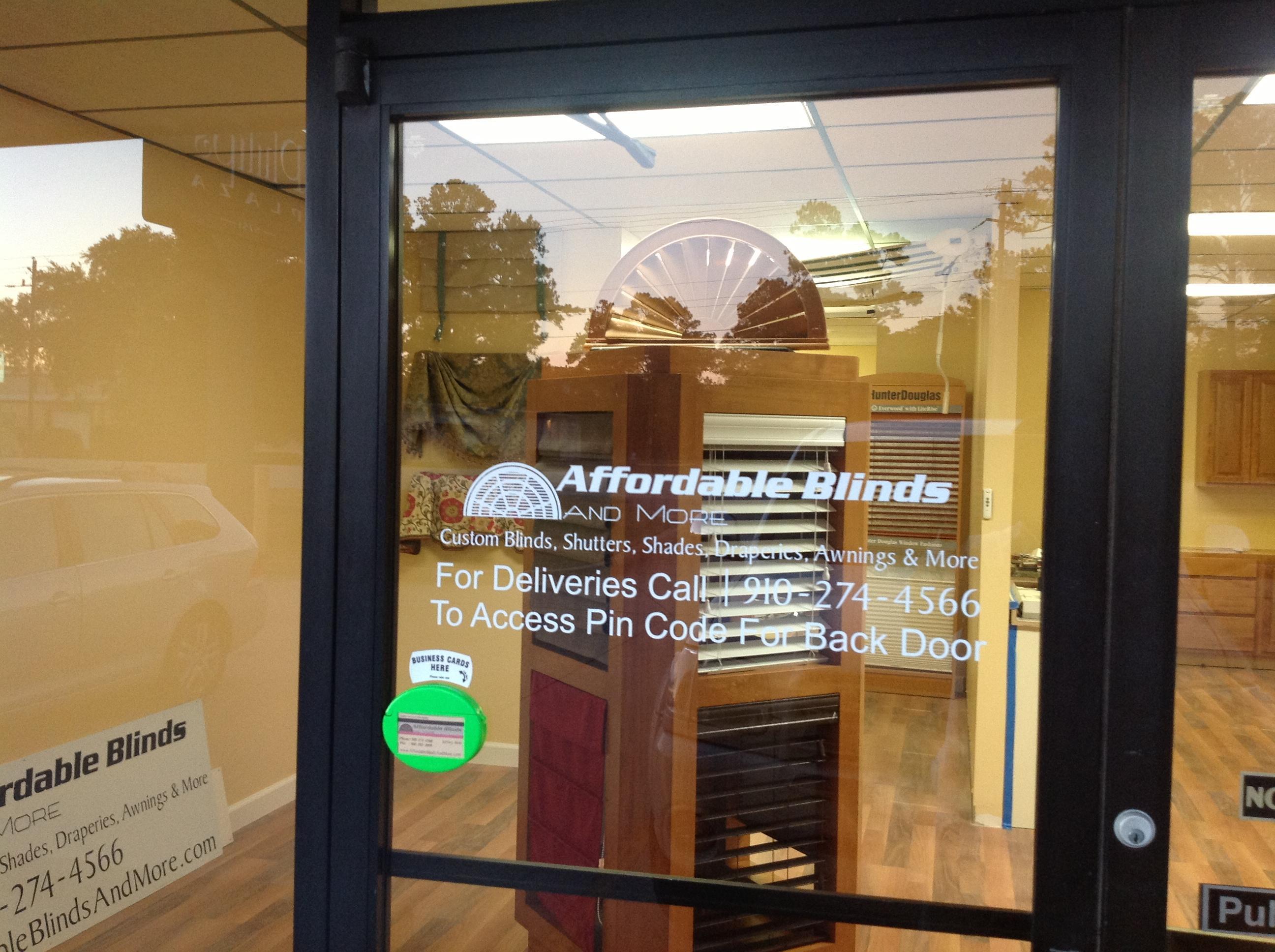 Affordable Blinds Wilmington, NC store front