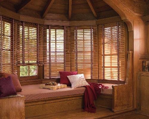 Custom wood blinds and woodwork