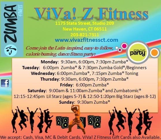 ViVa! Z Fitness schedule