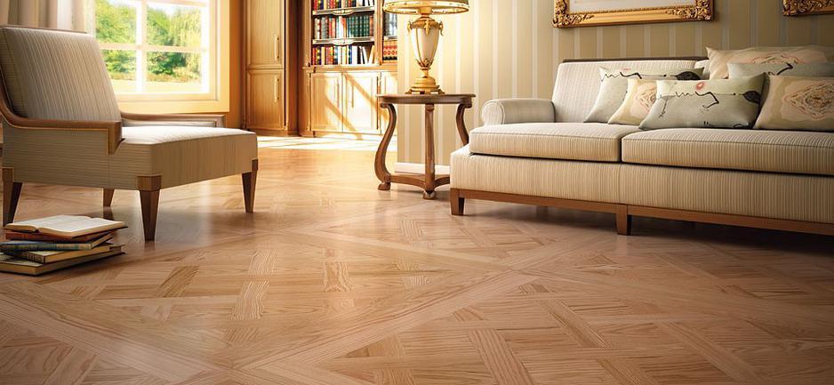 Mosaic hardwood flooring