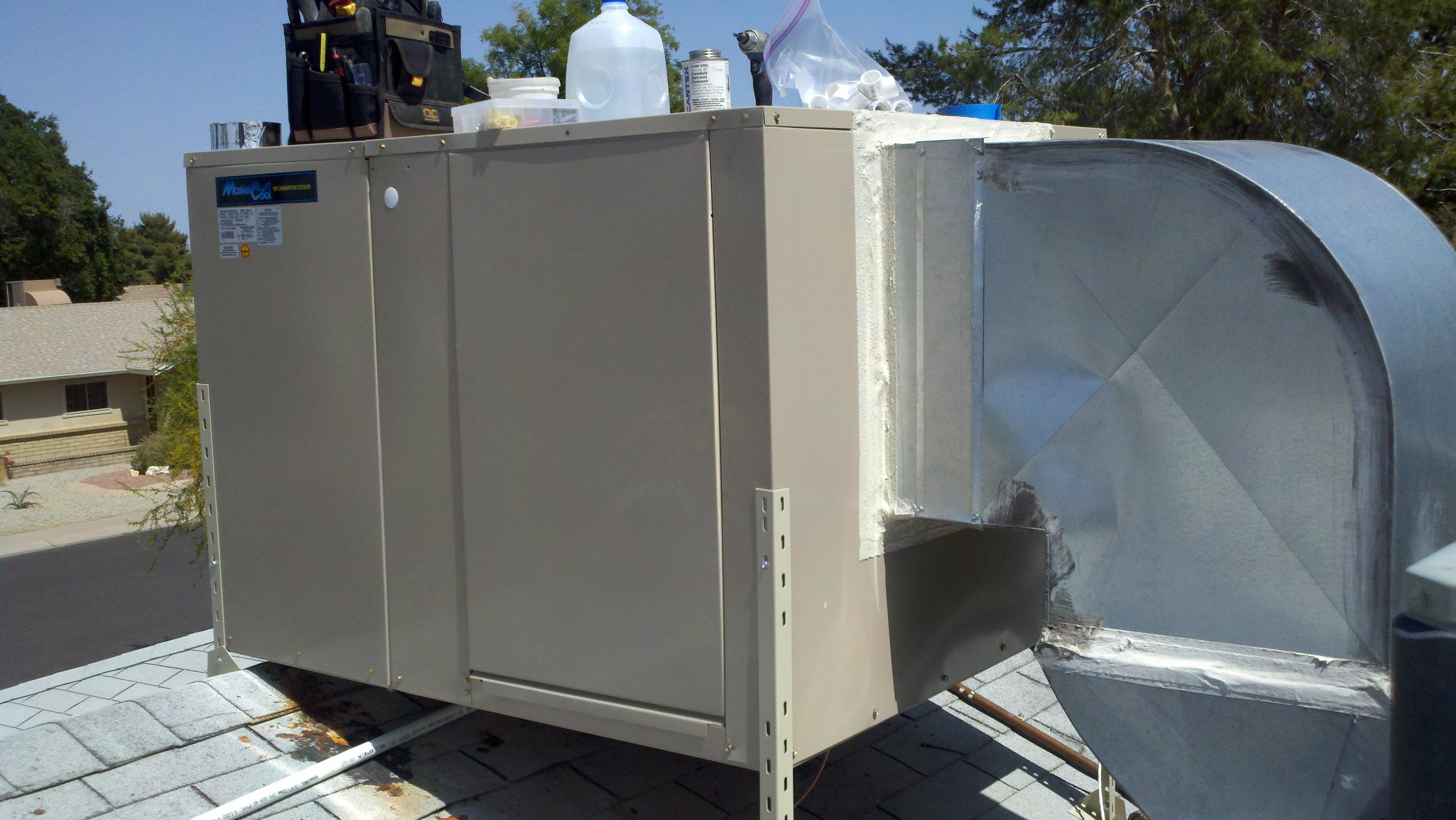 Residential swamp cooler replacement in Tempe AZ