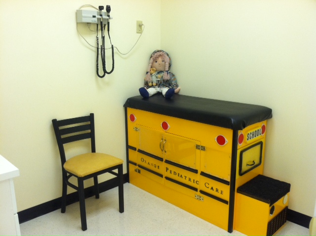 school bus exam table