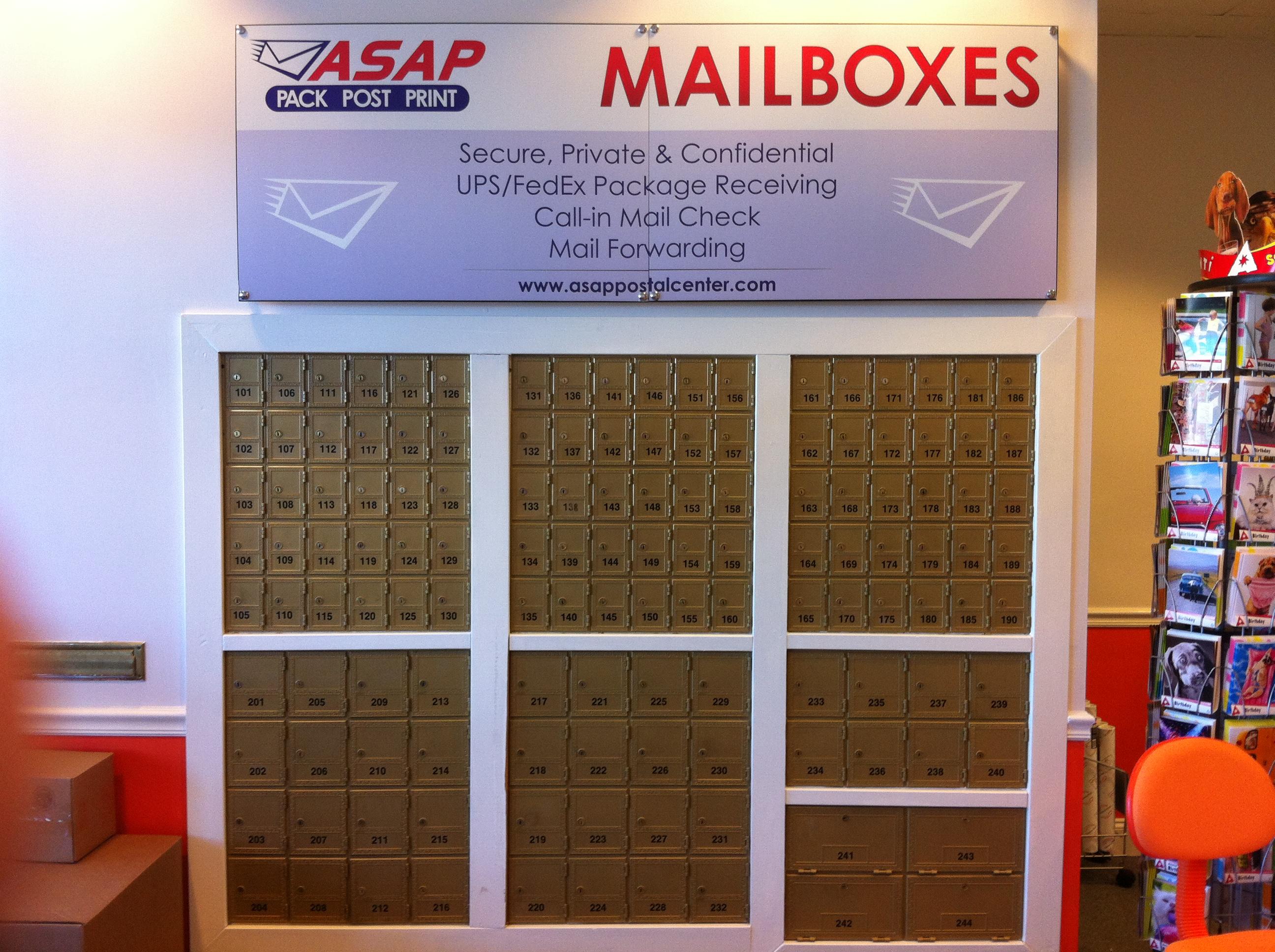 Mailboxes from $12 a month