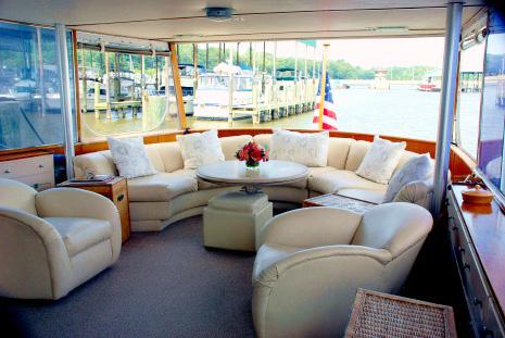 Aft deck perfect for lounging in comfort!