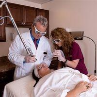 Dr.Buonafede performing Laser Skin Rejuvenation treatment, profractional.