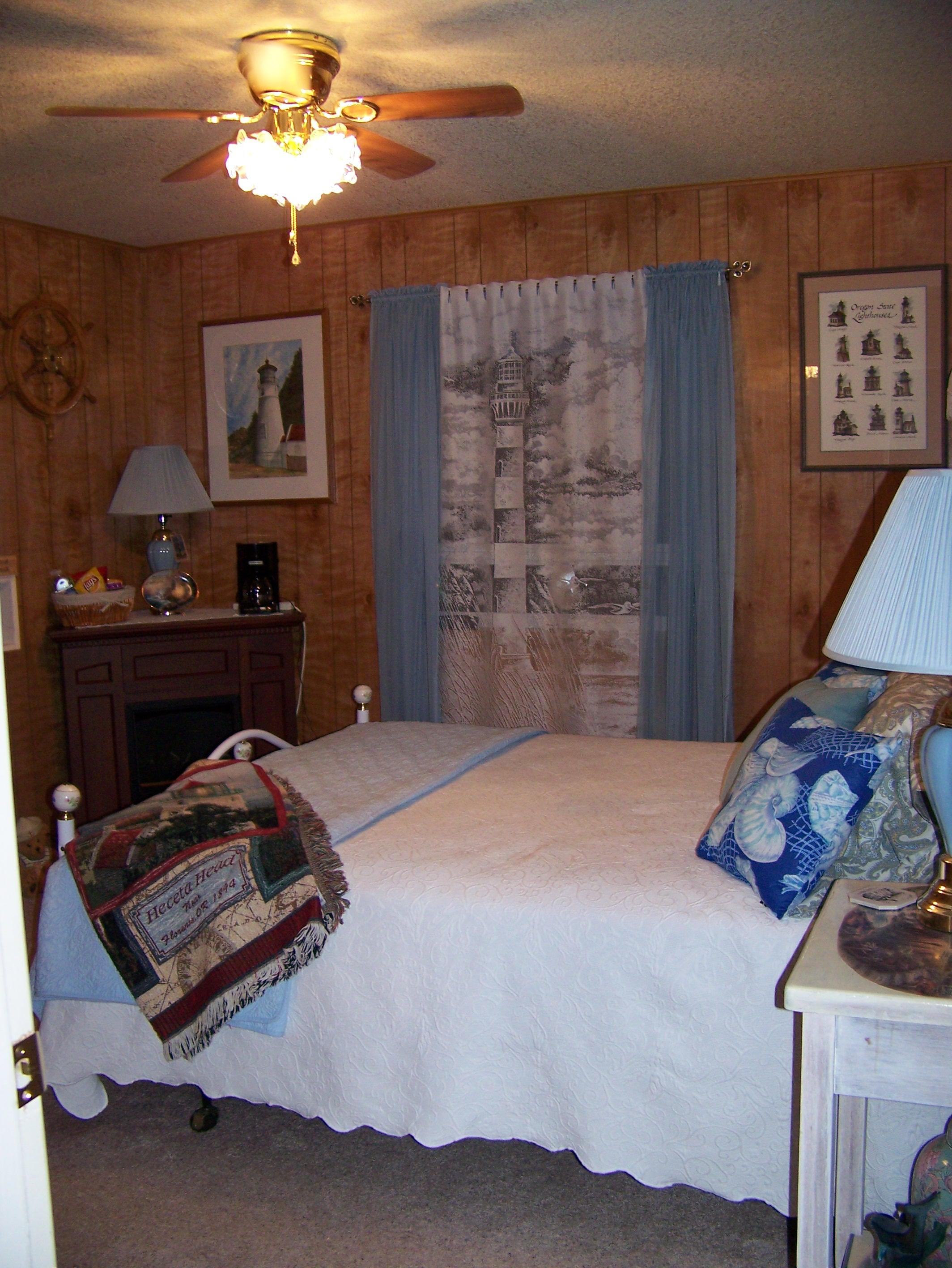 one of three guest rooms