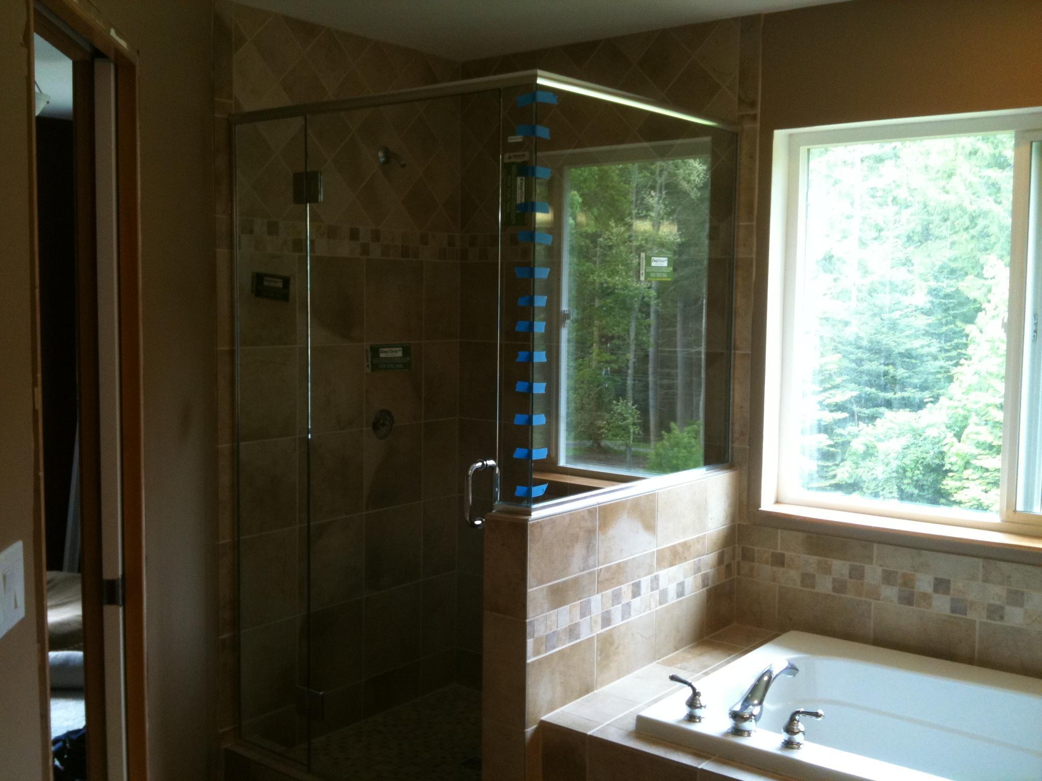 3/8" Heavy Glass Shower Door