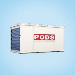 Sturdy and durable PODS brand container.