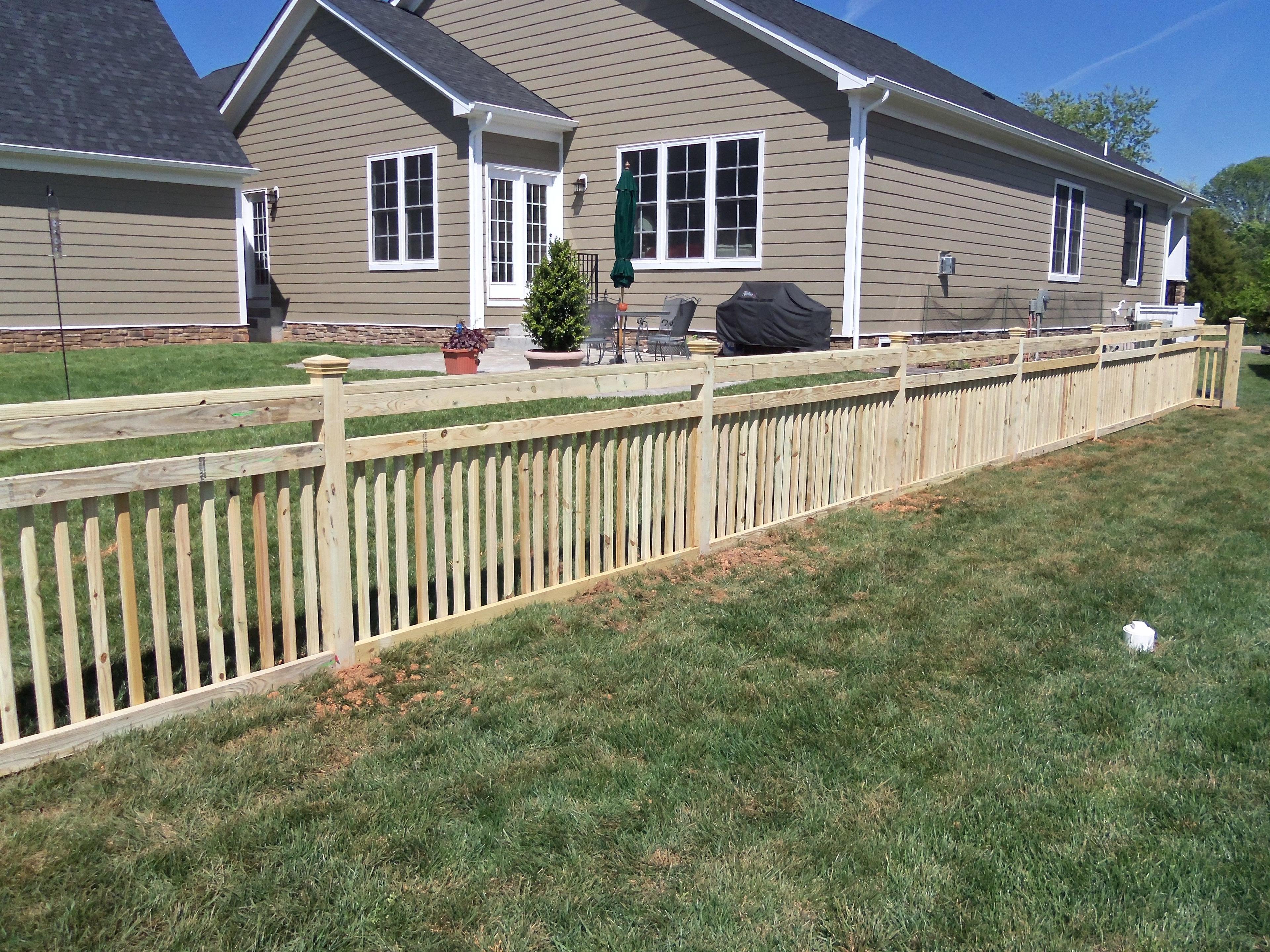 Custom 2x2 Picket Fence