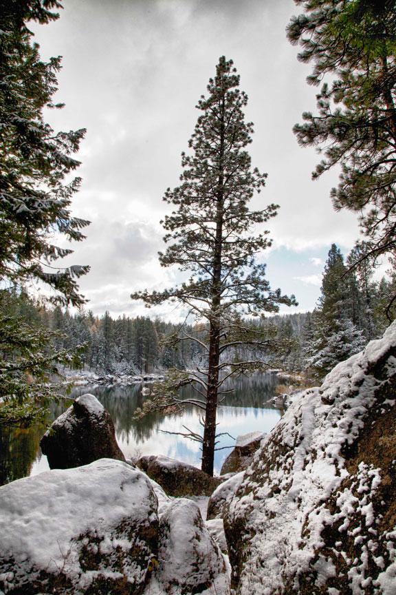 Winchester Lake in the winter