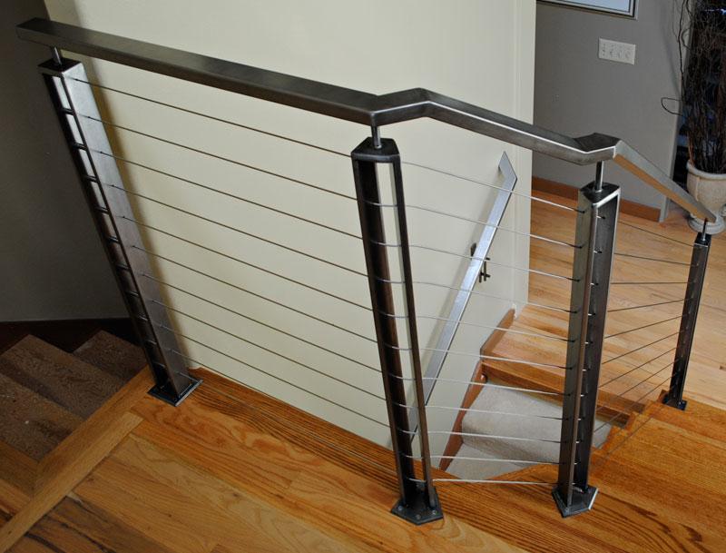 Stainless steel cable railing, stair railing