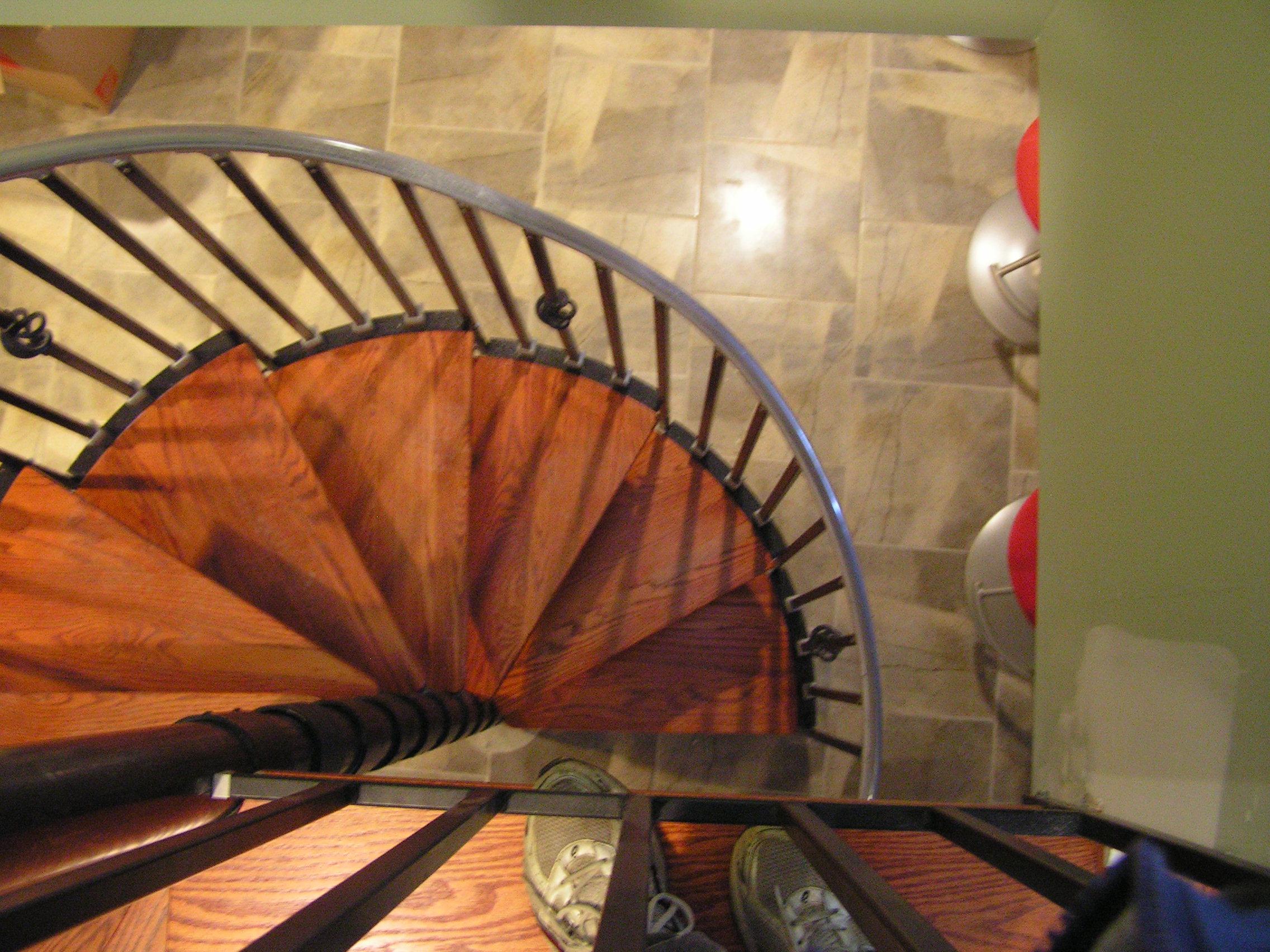 Spiral Staircase & Basement