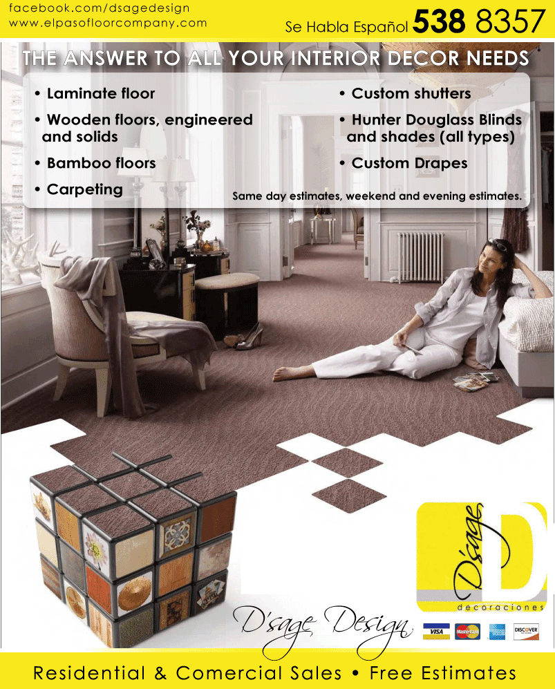 D Sage Design for all your interior decor needs.