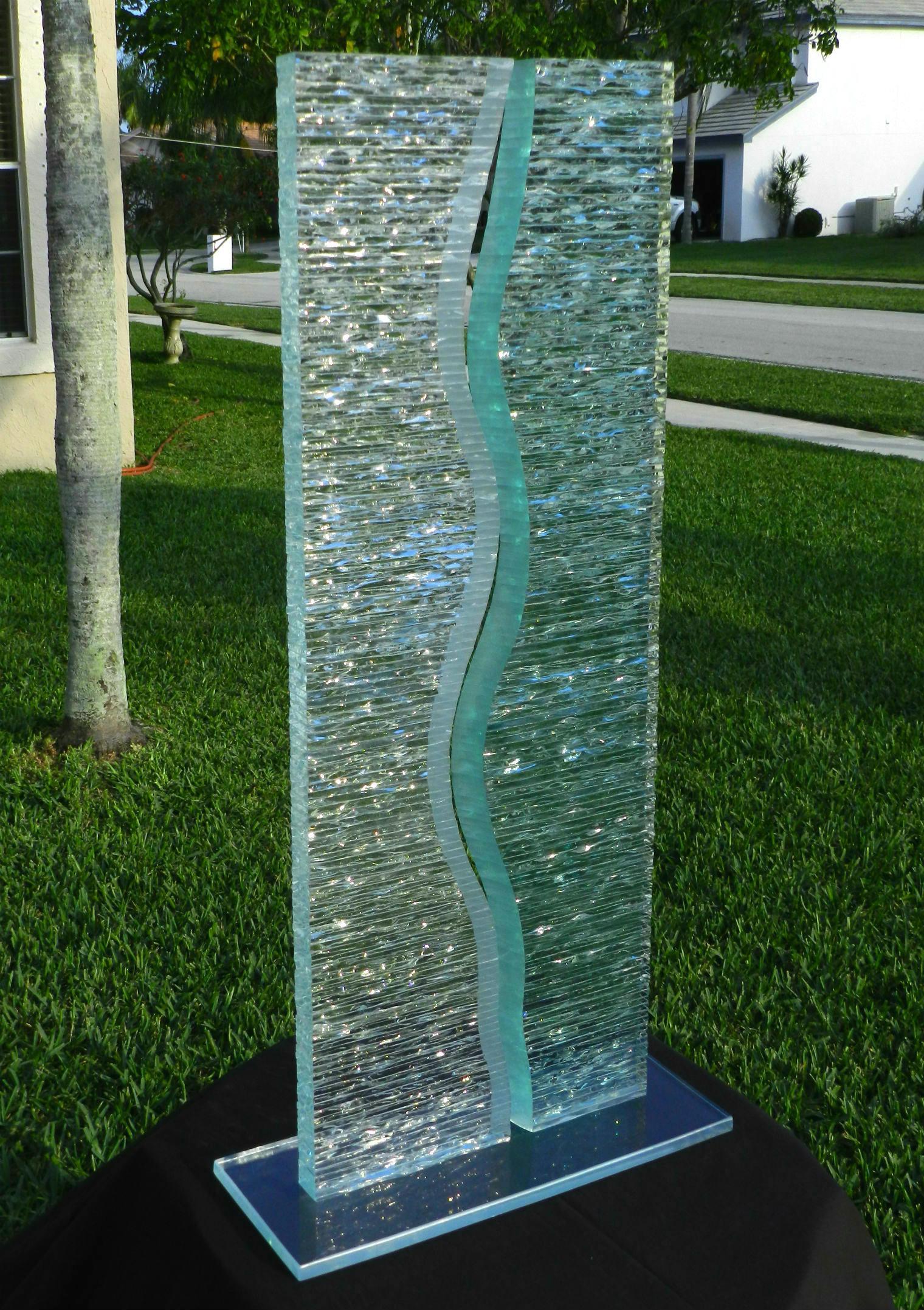 Chiseled Glass Sculpture