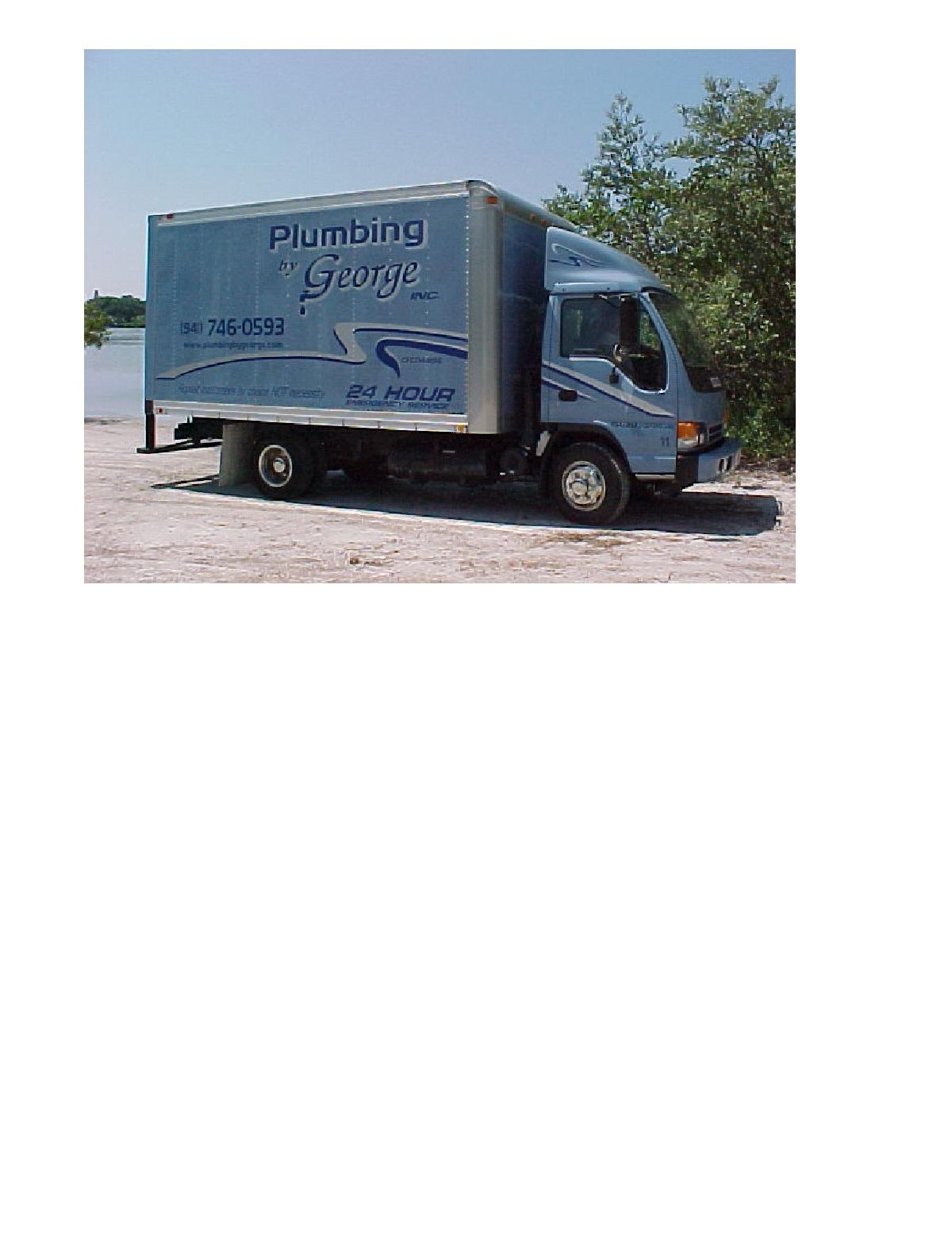 Plumbing by George, Inc. Truck