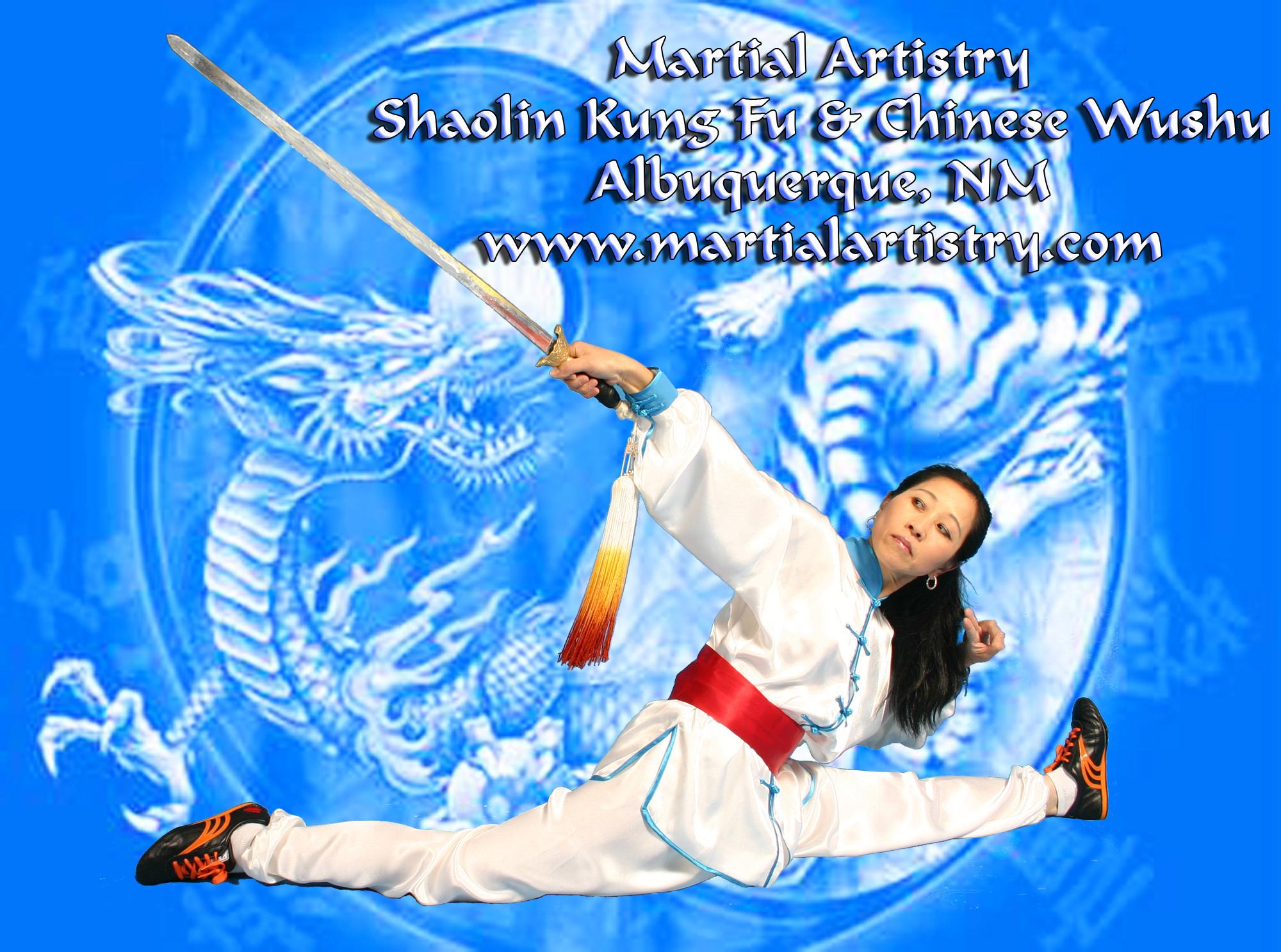 Instructor Qiu Yan, Martial Artistry Shaolin Kung Fu & Chinese Wushu Albuquerque, NM - kung fu, wushu, martial arts (karate) instruction for adults and children