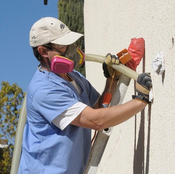 Wall insulation drill and fill technique