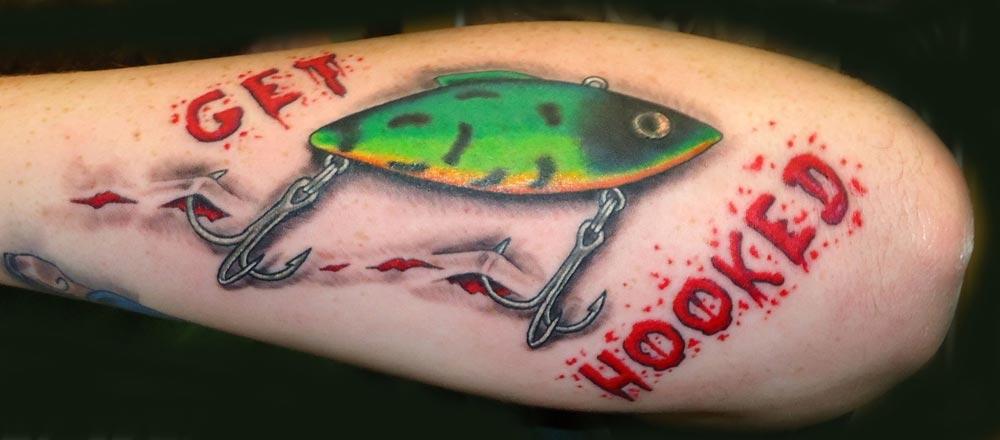 fishing lure tattoo