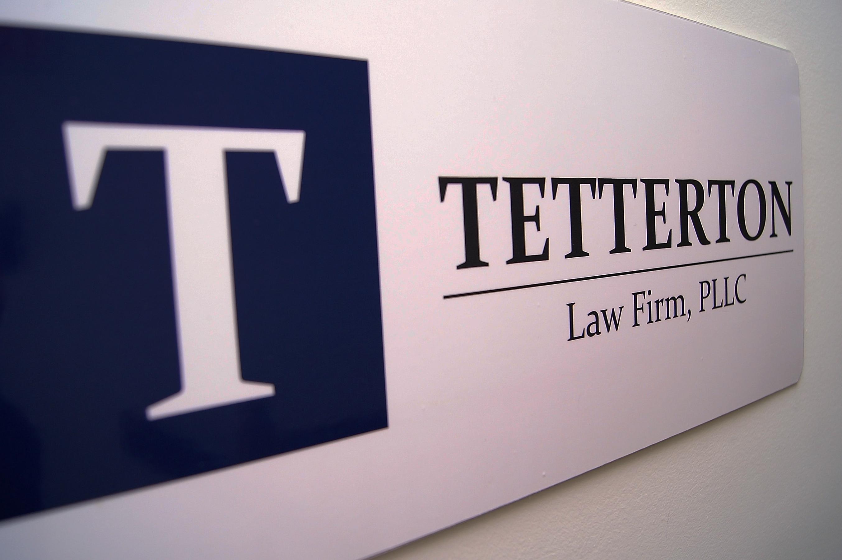 Tetterton Law Firm Business Card