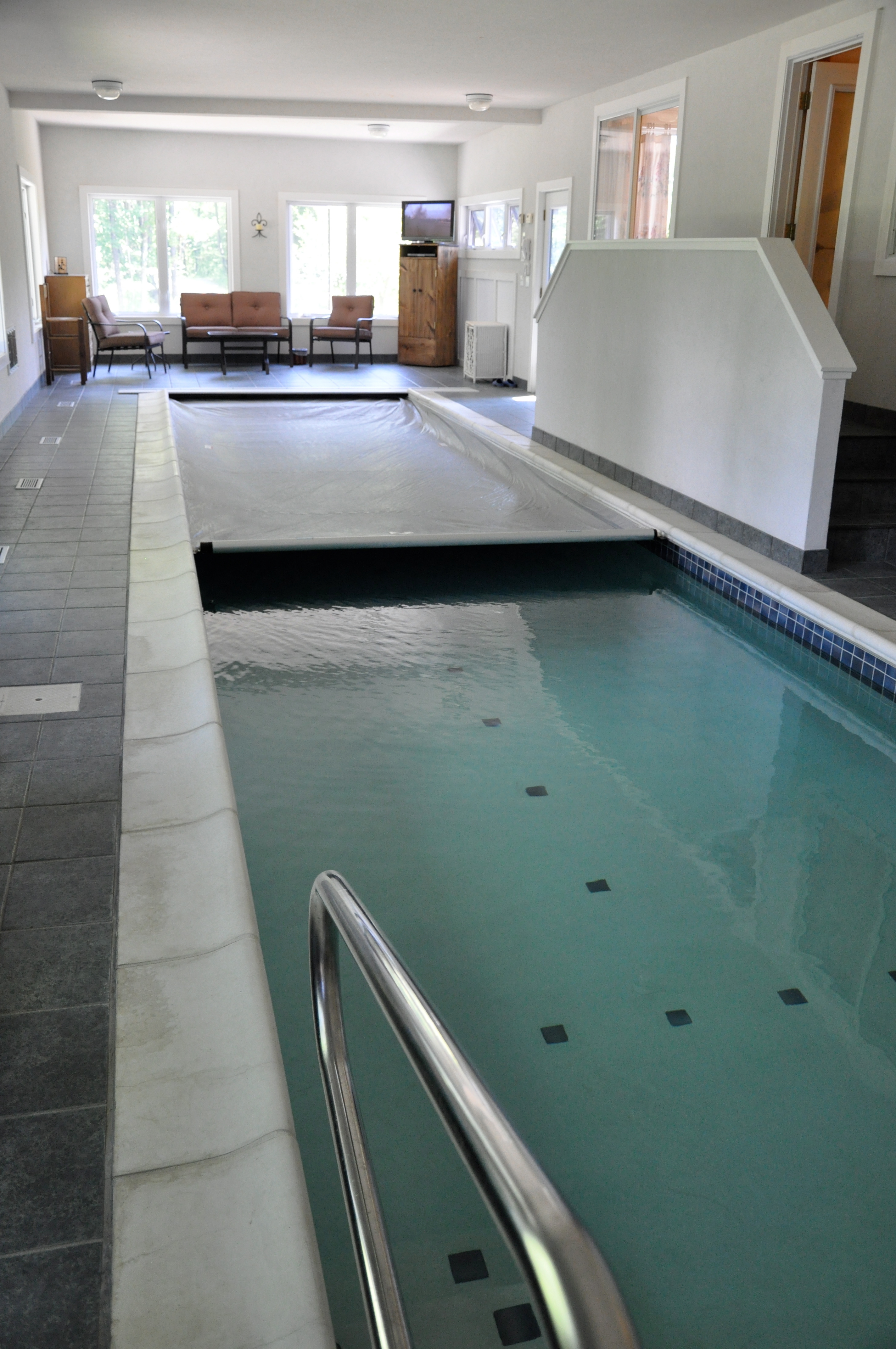 Indoor Pool with safety cover