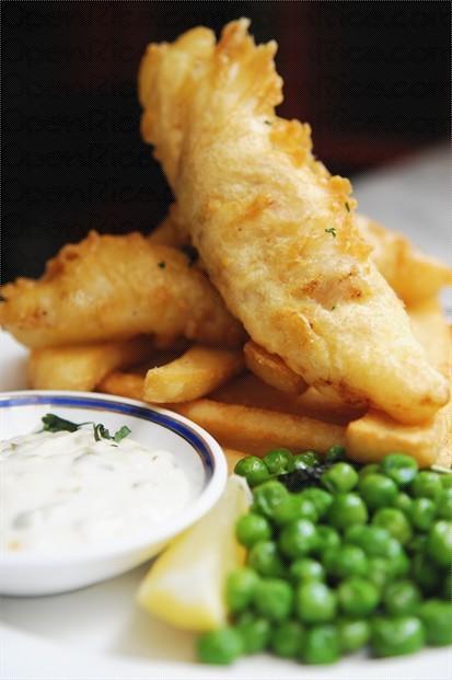 hand battered Icelandic Cod fish & chips