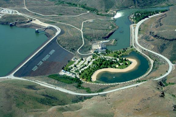 Sandy Point Unit from the air