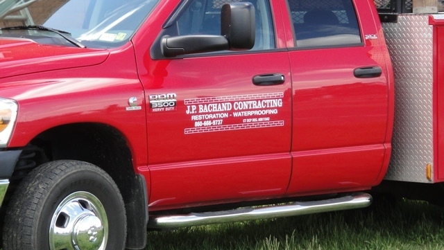 Basement waterproofing service Truck