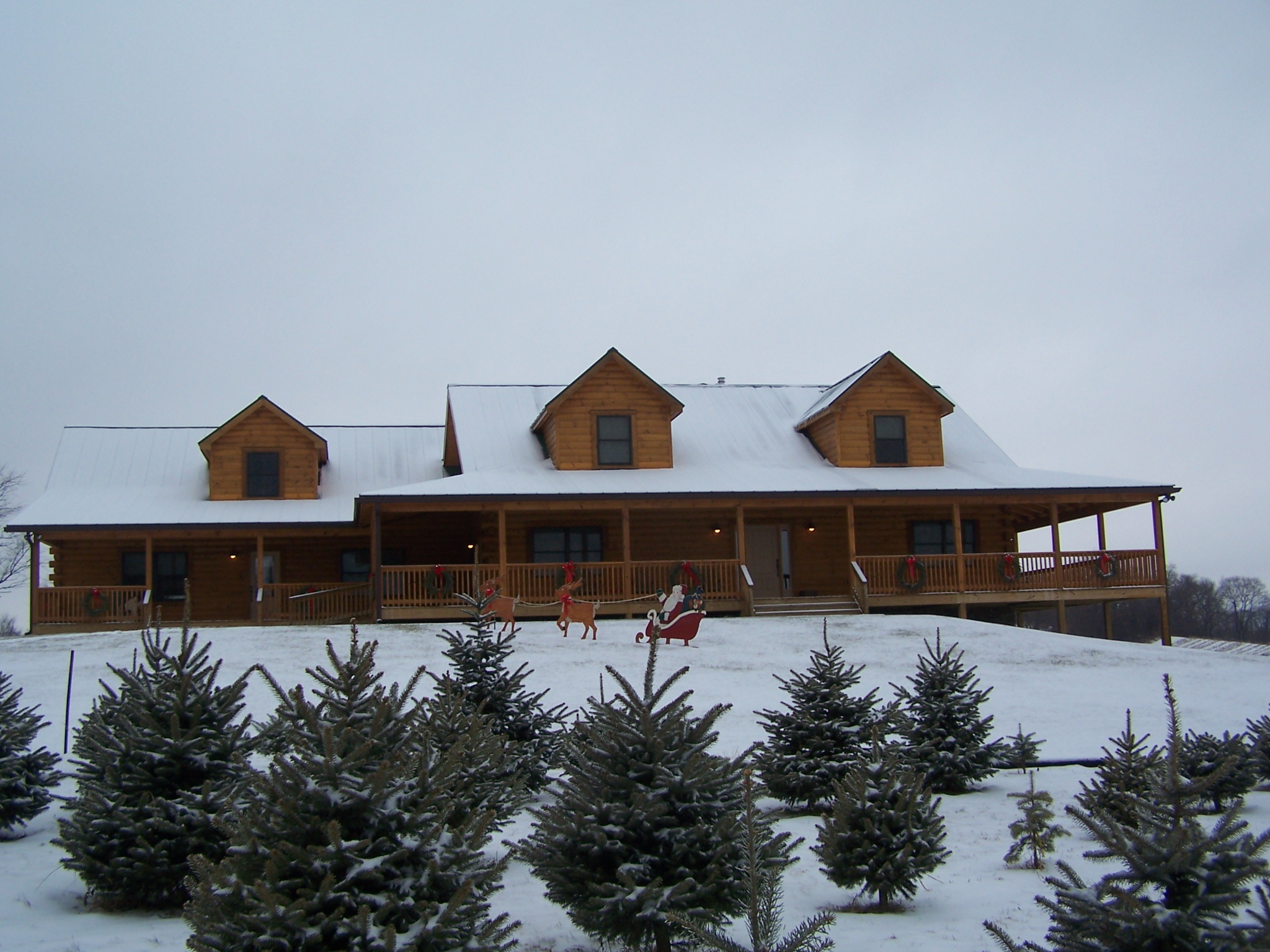 Christmas Store in Log Home